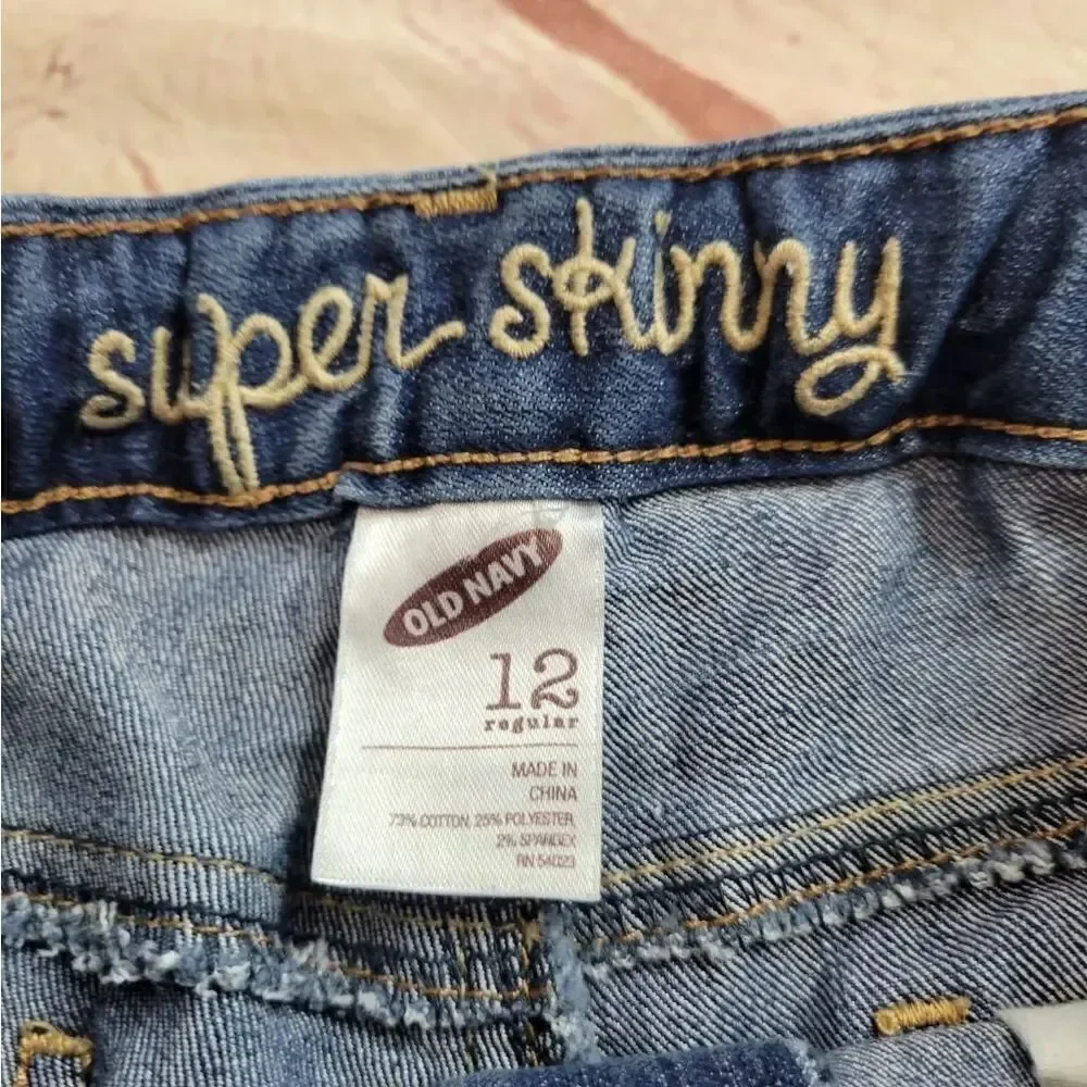 Old Navy super skinny jeans 12